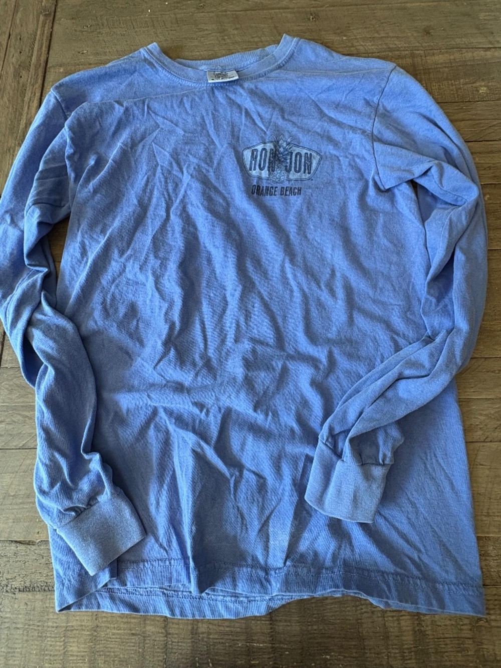 Ron Jon Comfort Colors Small Blue Long Sleeve